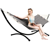 AMANKA Outdoor Hängematte mit Gestell - 300cm Hängemattengestell 190x80