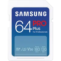Samsung PRO Plus for Professionals R180/W130 SDXC 64GB, UHS-I