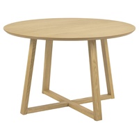 Actona Esstisch Malika Ø 120 cm Holz Braun Eiche
