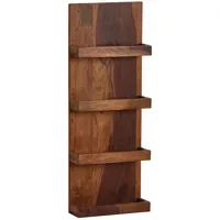 Wohnling Wandregal 30 x 80 x 10 cm Braun