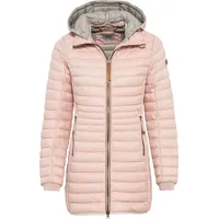 CAMEL ACTIVE Damen Lange Steppjacke mit Abnehmbarer Kapuze Rose,