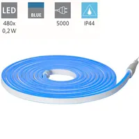 EGLO LED-Leuchtband Flatneonled Blau 500 cm