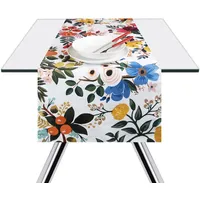 Excelsa Fiori Frida Tischläufer, 100 % Baumwolle, 140 x