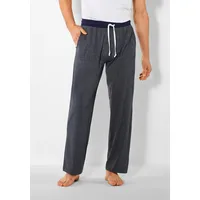 H.I.S. H.I.S Schlafhose, mit kontrastfarbigem Bund H.I.S blau-meliert