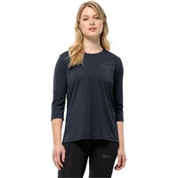 Jack Wolfskin Crosstrail 3/4-arm T-shirt - Night Blue -