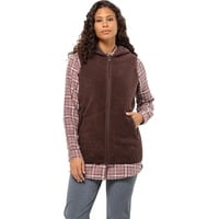 Jack Wolfskin Damen HIGH CURL Long Vest W Fleece-Weste,