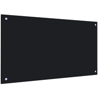 VidaXL Küchenrückwand Schwarz 90x50 cm Hartglas