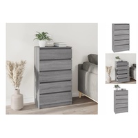 VidaXL Schubladenschrank Grau Sonoma 60x36x103 cm Holzwerkstoff