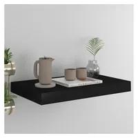 VidaXL Schwebendes Wandregal Schwarz 40x23x3,8 cm MDF