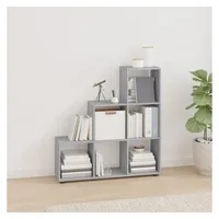 VidaXL Treppenregal Grau Sonoma 107 cm Holzwerkstoff