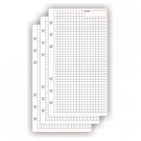 Bind 50 bind Ringbuch-Ergänzungsblätter kariert A6