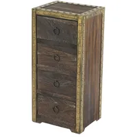 Mendler Kommode Duran, Schubladenkommode Schrank, 4 Schubladen 70x33x26cm Shabby-Look