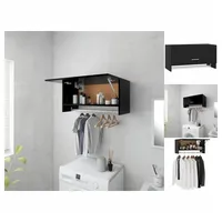 VidaXL Kleiderschrank Schwarz 70x32,5x35 cm Holzwerkstoff