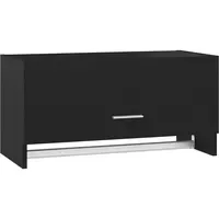 VidaXL Kleiderschrank Schwarz 70x32,5x35 cm Holzwerkstoff