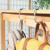 Kwmobile 2X Tisch Handtaschenhalter Haken - Faltbare Antirutsch Taschenhaken
