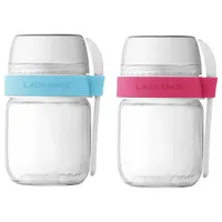 LAGRANGE Glasbehälter Himmelblau 2-teilig