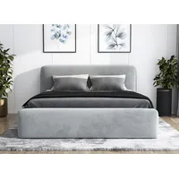 Mebloland Polsterbett LUMO- OM mit Bettkasten und Lattenrost -