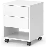 Vicco Rollcontainer Jons, 37 x 37 cm, Weiß, Sitzhocker,