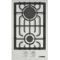 Zanussi Phönix Domino-SL Gaskochfeld Edelstahl Gaskocher 2 flammig Propan-/