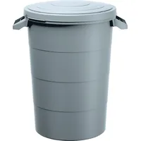 Spetebo Regenwasser-Tank 80 Liter mit Deckel - grau -