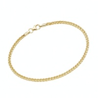 Luigi Merano Armband Zopfkette, Gold 375 goldfarben