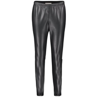 Cartoon Leggins in Lederoptik Damen Schwarz - 44