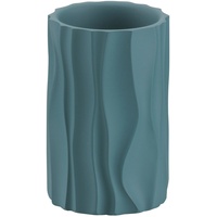 Kela Zahnputzbecher MERIDA, Petrol - Polyresin - runde Form
