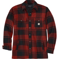 CARHARTT Flannel Sherpa, Textiljacke - Schwarz/Rot - L