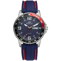 UMR Ruhla Armbanduhr, Quarz, analog, Silikonarmband, Edelstahlgehäuse, wasserdicht bis