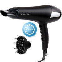 Aigostar Monique-Haartrockner 2400W Ionen Föhn,Haarföhn Profi.Fön Schwarz mit Diffusor