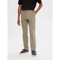 Selected New Miles Slim Fit Chinohose - Vetiver -