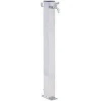 VidaXL Wassersäule 100 cm Edelstahl silber