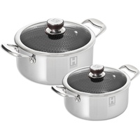 Hensslers Topf-Set, Edelstahl, (Set, 2 tlg., je 1 Kochtopf