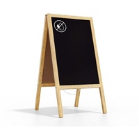 ALLboards Kundenstopper – mit naturlackierten Holzrahmen 118x61cm