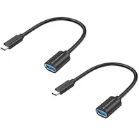 Conceptronic ABBY11B OTG-Adapter für USB-C zu USB-A 2er Pack,