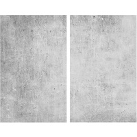 Wenko Allstar Glasabdeckplatten Beton, (BHT 30x,80x52 cm, Grau