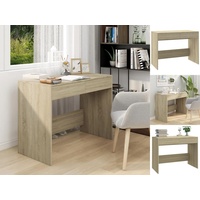 VidaXL Schreibtisch Sonoma-Eiche 101x50x76,5 cm Holzwerkstoff