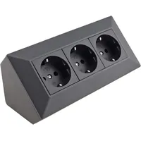 ChiliTec 3-Fach Ecksteckdose 90° Winkel
