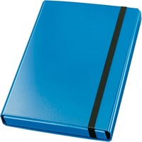Veloflex Sammelbox Velocolor A4, hellblau, 3 feste Innenklappen, Gummiband,