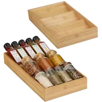 Relaxdays Gewürzregal 2er Set 5 x 20 x 38
