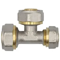 Pipetec Schraubfitting T-Stück reduziert 20x20x16 mm Verbundrohr