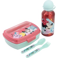 Stor Minnie Set 4 Pieces Sandwich Bottle And Cutlery