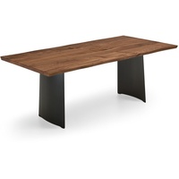 Niehoff Tree-Top Tisch Hohlwangengestell Eisen Schwarz geölt Platte 40mm