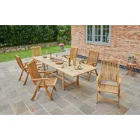 LC Garden »Birmingham« Gartenstuhl Teak Klappstuhl Teakholz