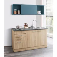 OPTIFIT Küchenzeile »Mini«, mit E-Geräten, Breite 150 cm, blau