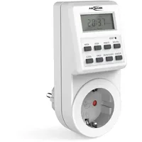Ansmann 1260-0009 Steckdosen-Zeitschaltuhr digital Tagesprogramm, Wochenprogramm 3680W Zufallsfunktion