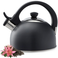 Kadax Wasserkessel aus Edelstahl, 1,7L Wasserkessel, Anthrazit