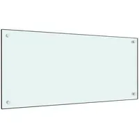 VidaXL Küchenrückwand Weiß 90x40 cm Hartglas