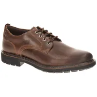 CLARKS Batcombe Tie Schuhe Dark Tan Lea 44 1/2