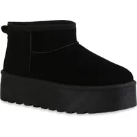 VAN HILL Damen Plateau Boots Vorne Trendy Schuhe 840485